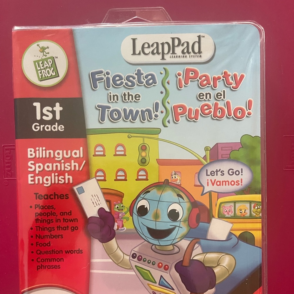 Leap Frog/Leap Pad 1st Grade Fiesta In The Town Bilingual Spanish/English